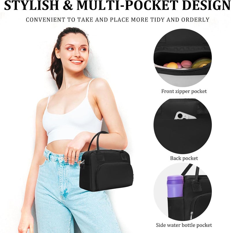 MEXS Insulated Lunch Bag for Women Men Large Reusable Lunch Box Adult Leakproof Portable Cooler Tote Bags for Work Picnic - Image 3